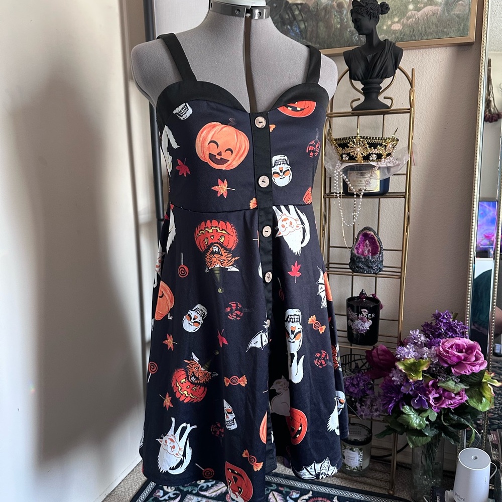 Halloween Themed Black Dress